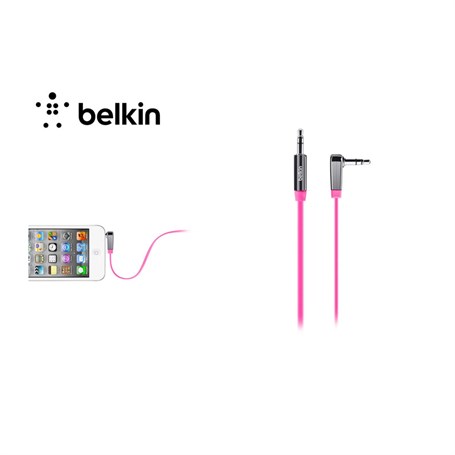 Belkin BLK-AV10128cw03-PNK 1m 3.5mm Ses Kablo