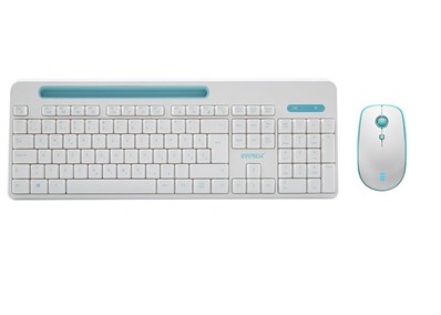 Everest  KM-6388 White/Blue Wireless Keyboard Set 