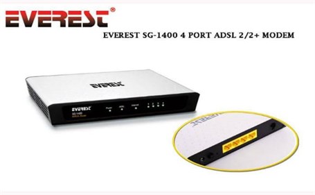Everest SG-1400 Ethernet 4 Port Modem