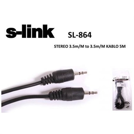 S-link SL-864 5m Stereo Ses Kablosu
