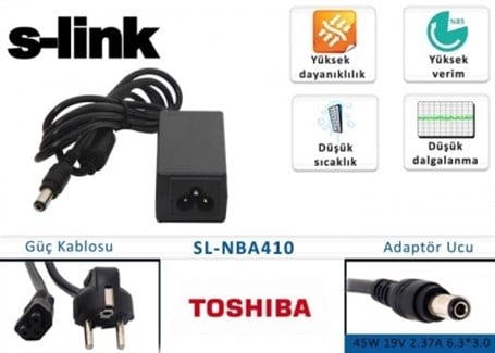 S-link SL-NBA410 45W 19V 2.37A 6.3*3.0 Toshiba Not