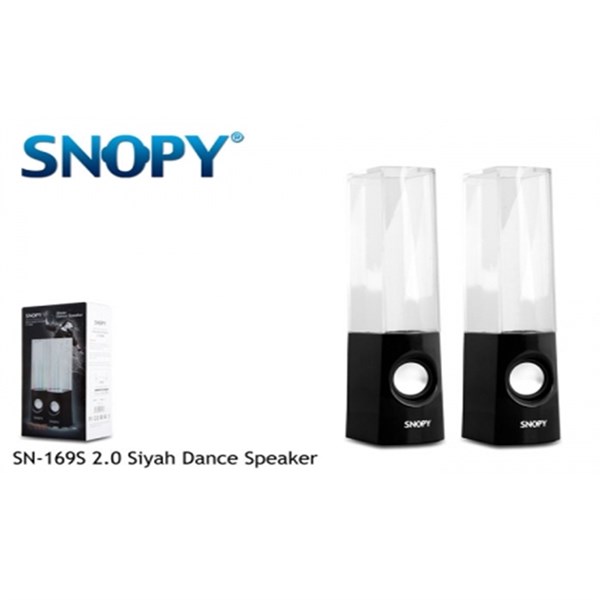 Snopy SN-169S 2.0 Siyah Water Dance Speaker