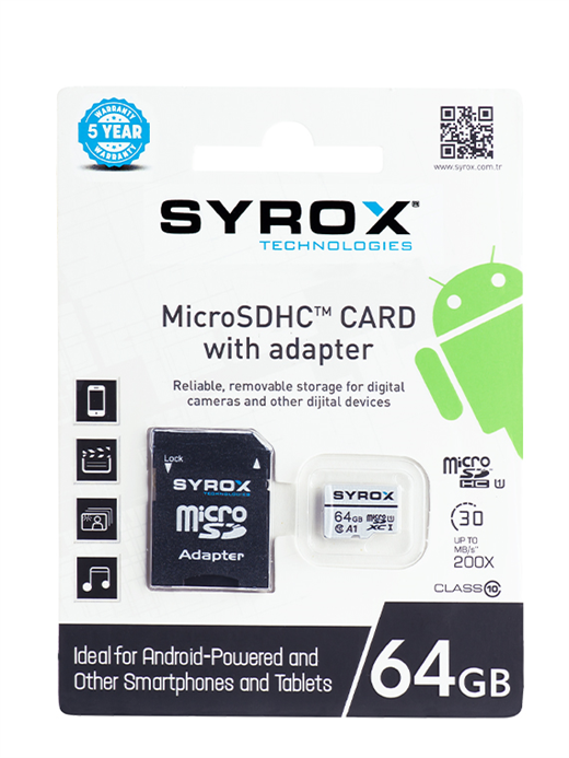 SYROX MC64 MİKRO KART 64 GB