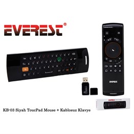 Everest KB-03 Siyah ToucPad Mouse Q Multimedia + K