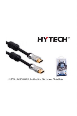 Hytech HY-P570 HDMI TO HDMI 5m Altın Uçlu 24K 1.4 