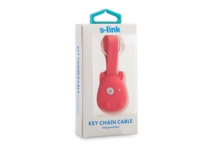 S-link IP-304 Kırmızı iPhone 5/6+ Micro Usb Çeviri