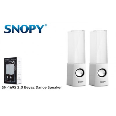 Snopy SN-169S 2.0 Beyaz Water Dance Speaker