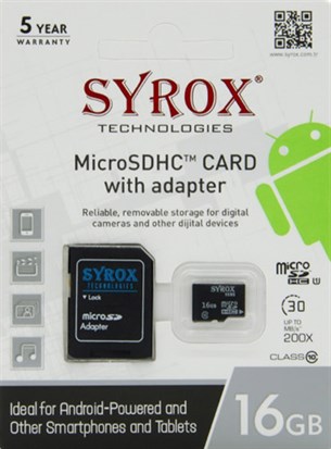 SYROX MC16 MİKRO KART 16 GB