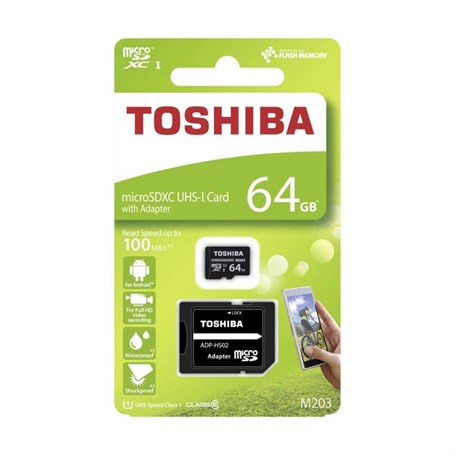 Toshiba 64GB Micro SDHC UHS-1 THN-M203K0640EA SD K